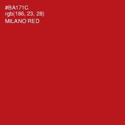 #BA171C - Milano Red Color Image